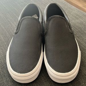 Vans slip-on perf leather shoe
